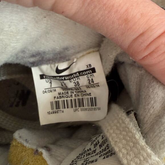 Nike Blazer Black and White Lace Up High Top Sneakers - Picture 6 of 7